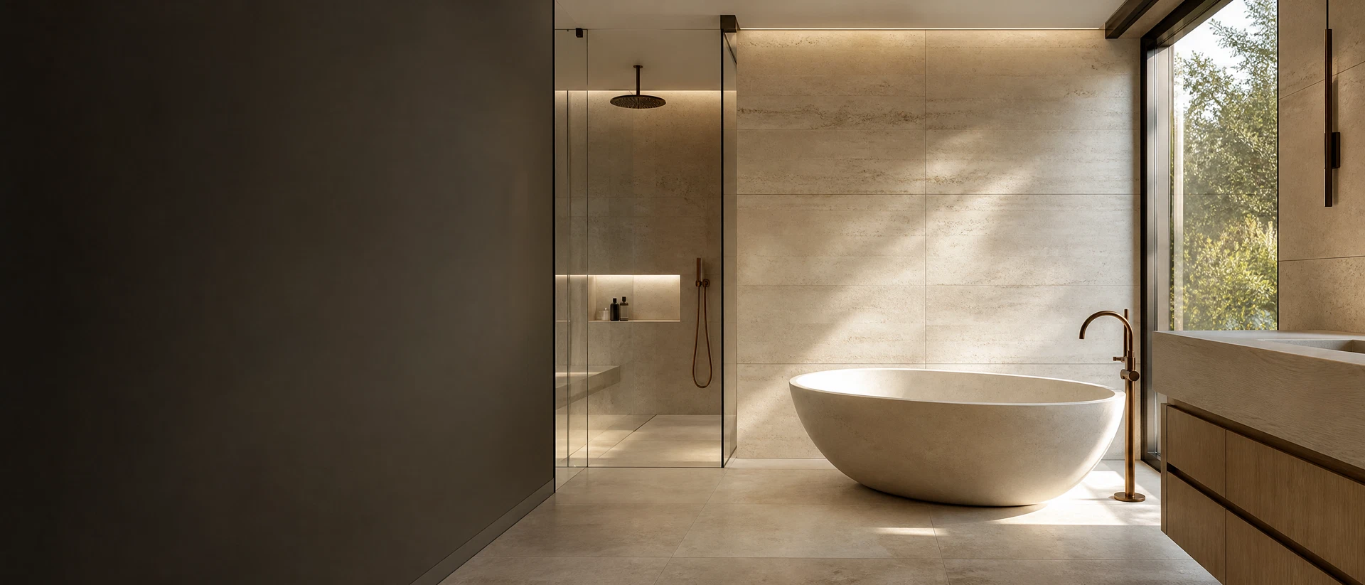 Refined luxury bathroom